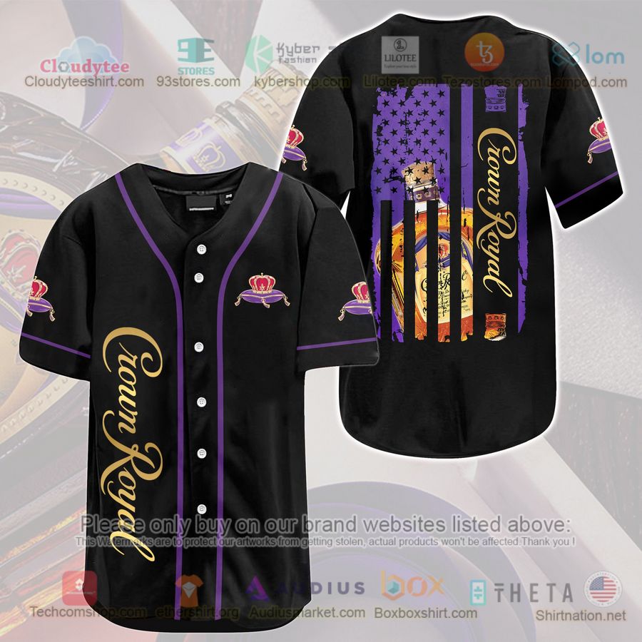 HOT Crown Royal United States Flag Baseball Jersey Shirt Unisex T-shirt, Sweatshirt, Hoodie, Long Sleeve Tee - T-Shirt, Sweatshirt, Hoodie