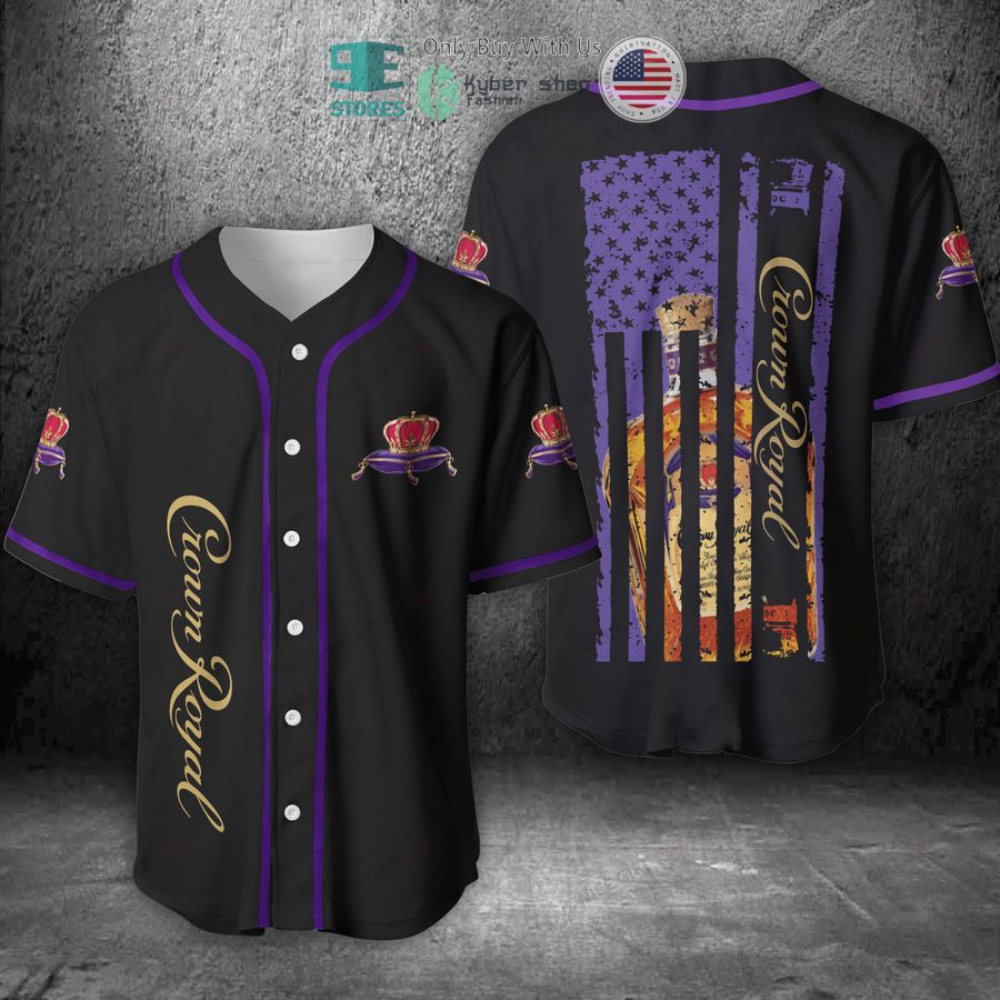 BEST Crown Royal United States Flag black purple Baseball Jersey Unisex T-shirt, Sweatshirt, Hoodie, Long Sleeve Tee - T-Shirt, Sweatshirt, Hoodie