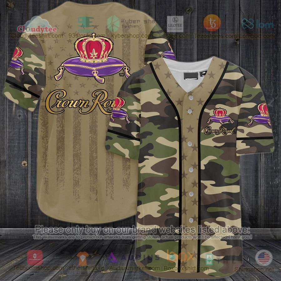 HOT Crown Royal United States Flag camo Baseball Jersey Shirt Unisex T-shirt, Sweatshirt, Hoodie, Long Sleeve Tee - T-Shirt, Sweatshirt, Hoodie