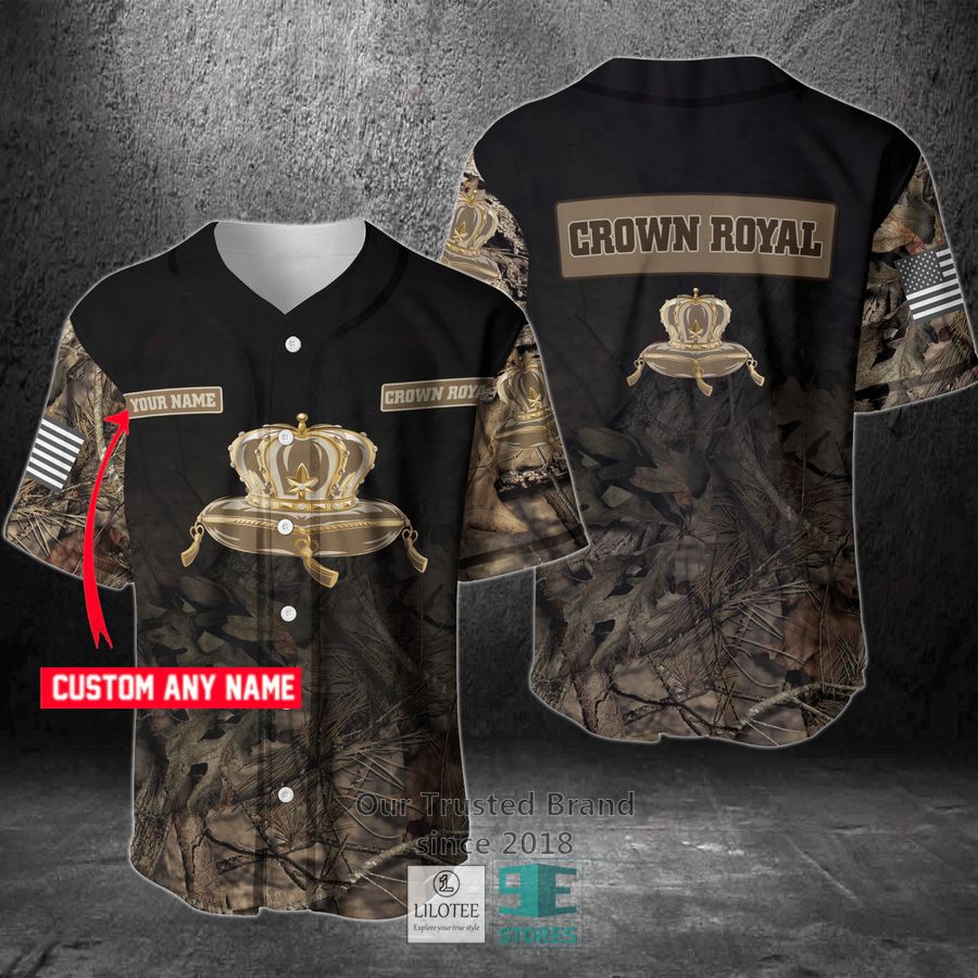 Crown Royal Your Name Hunting Baseball Jersey Unisex T-shirt, Sweatshirt, Hoodie, Long Sleeve Tee - T-Shirt, Sweatshirt, Hoodie
