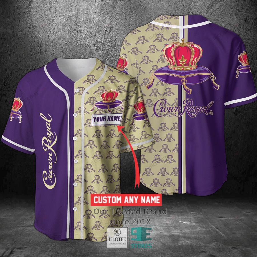 Crown Royal Your Name Purple Baseball Jersey Unisex T-shirt, Sweatshirt, Hoodie, Long Sleeve Tee - T-Shirt, Sweatshirt, Hoodie