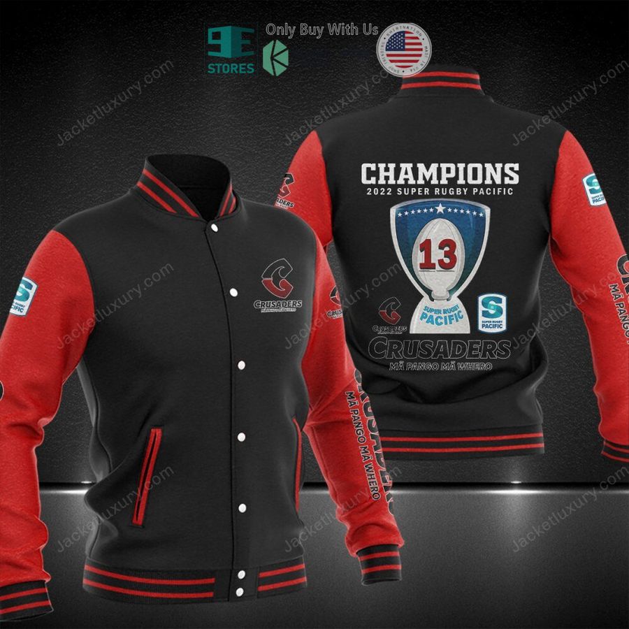 BEST Crusaders Champions 2022 Super Rugby Pacific Baseball Jacket Unisex T-shirt, Sweatshirt, Hoodie, Long Sleeve Tee - T-Shirt, Sweatshirt, Hoodie