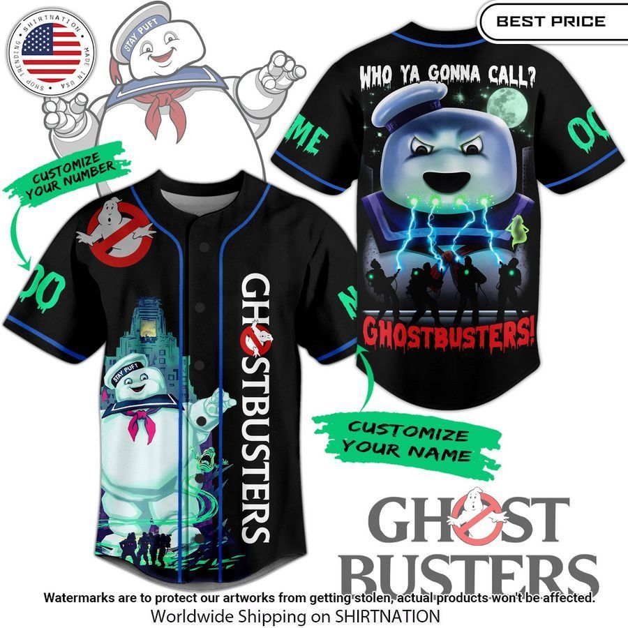 Customized Ghostbusters Who You Gonna Call Baseball Jersey Unisex T-shirt, Sweatshirt, Hoodie, Long Sleeve Tee - T-Shirt, Sweatshirt, Hoodie