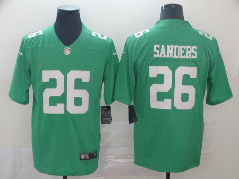 Men's Philadelphia Eagles Miles Sanders Green Game Jersey football jersey product view 1