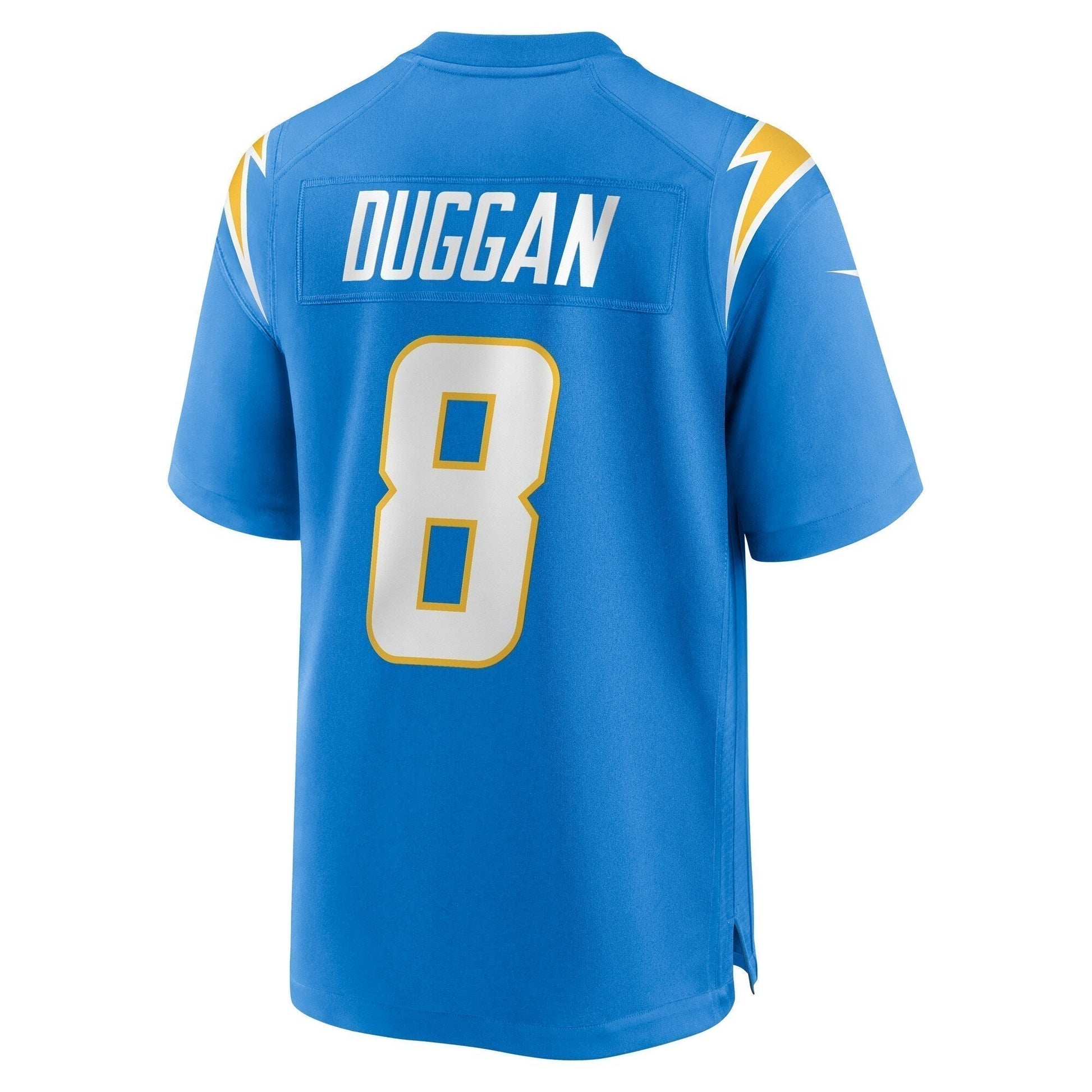 Max Duggan Los Angeles Chargers Team Game Jersey - Powder Blue football jersey product view 3