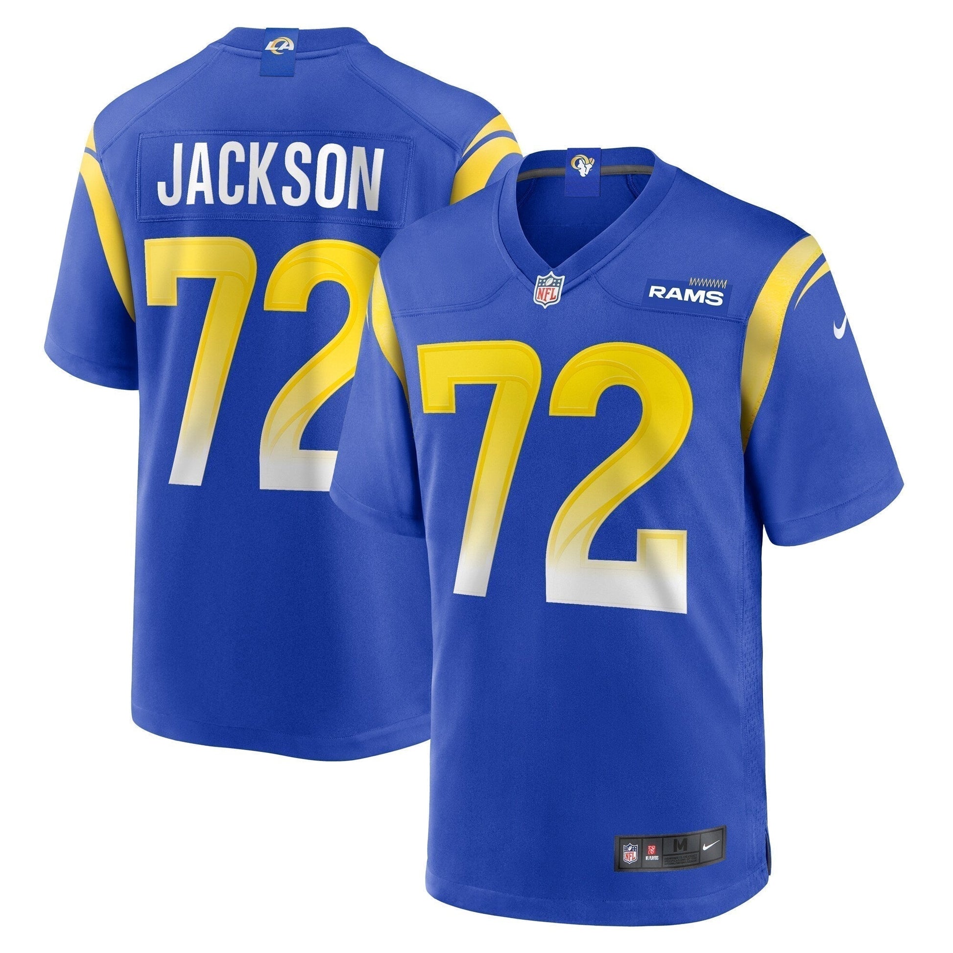 Jonah Jackson Los Angeles Rams Game Jersey - Royal football jersey product view 1