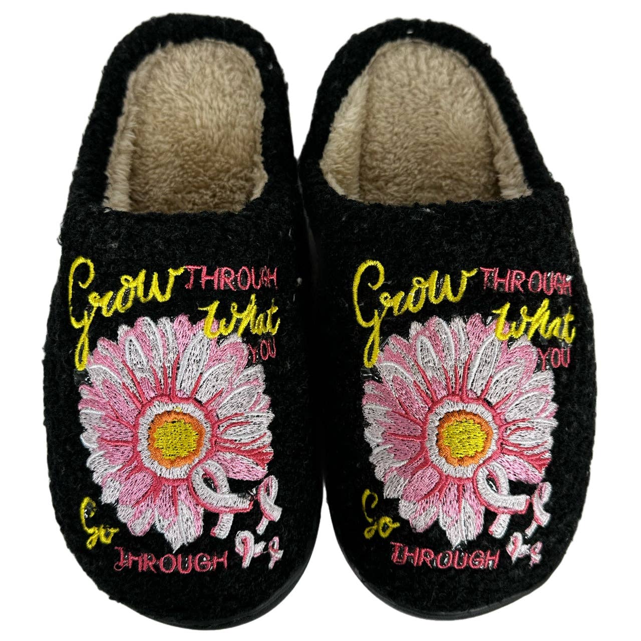 SF-1120 Grow Through Flower Slippers Black Unisex T-shirt, Sweatshirt, Hoodie, Long Sleeve Tee - T-Shirt, Sweatshirt, Hoodie