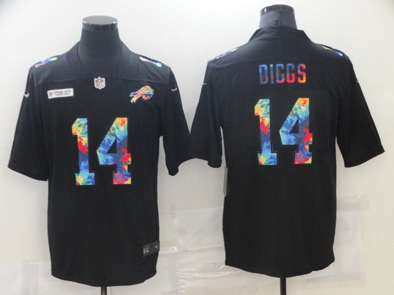 Men's Buffalo Bills Stefon Diggs #14 Black Game Jersey1 football jersey product view 1
