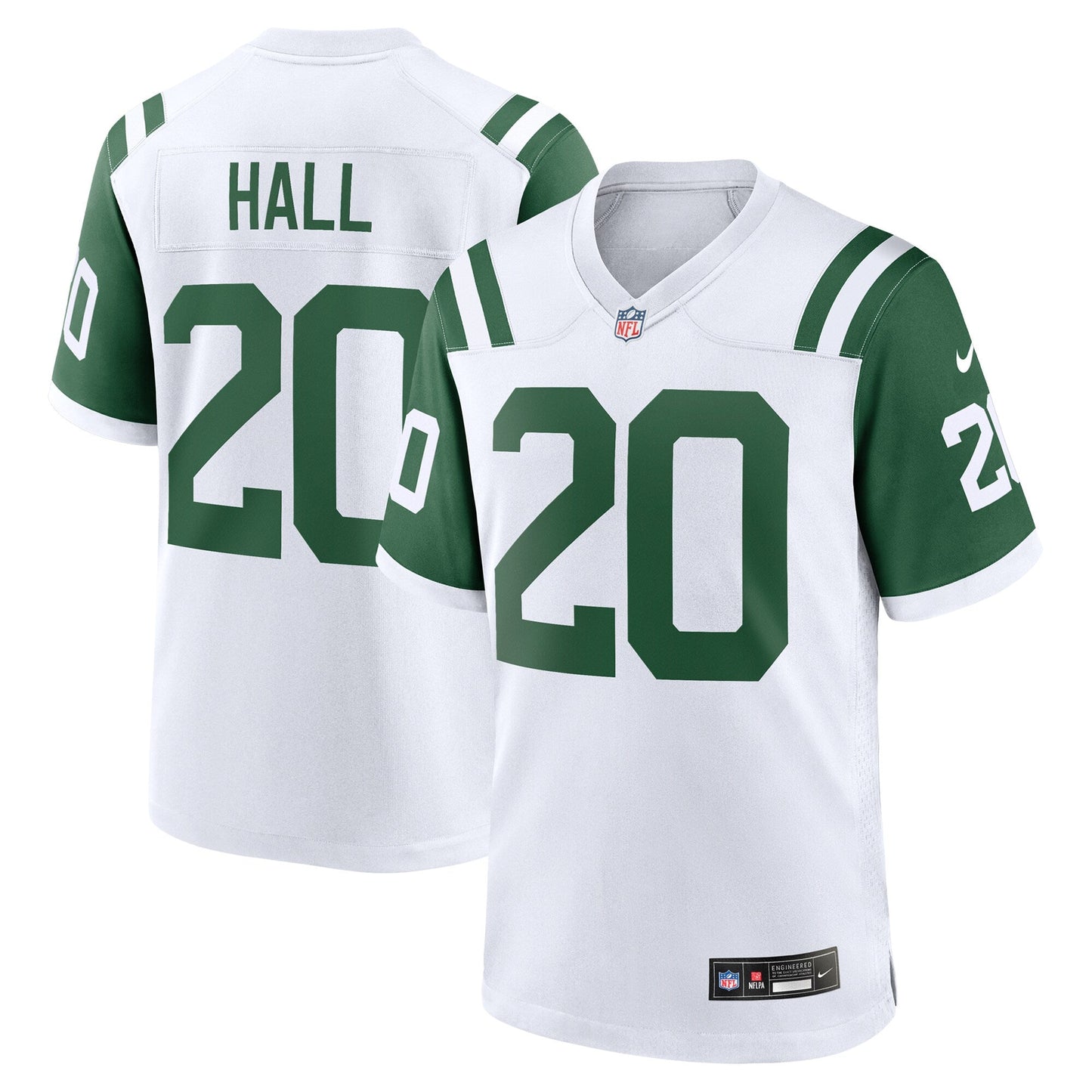 Breece Hall New York Jets Classic Alternate Game Jersey - White football jersey product view 1