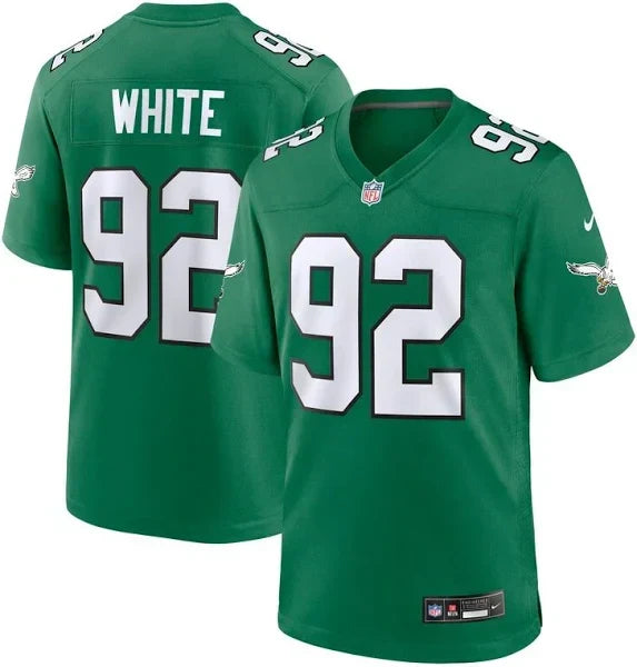 Men's Reggie White Kelly Green Philadelphia Eagles Alternate Game Jersey football jersey product view 1