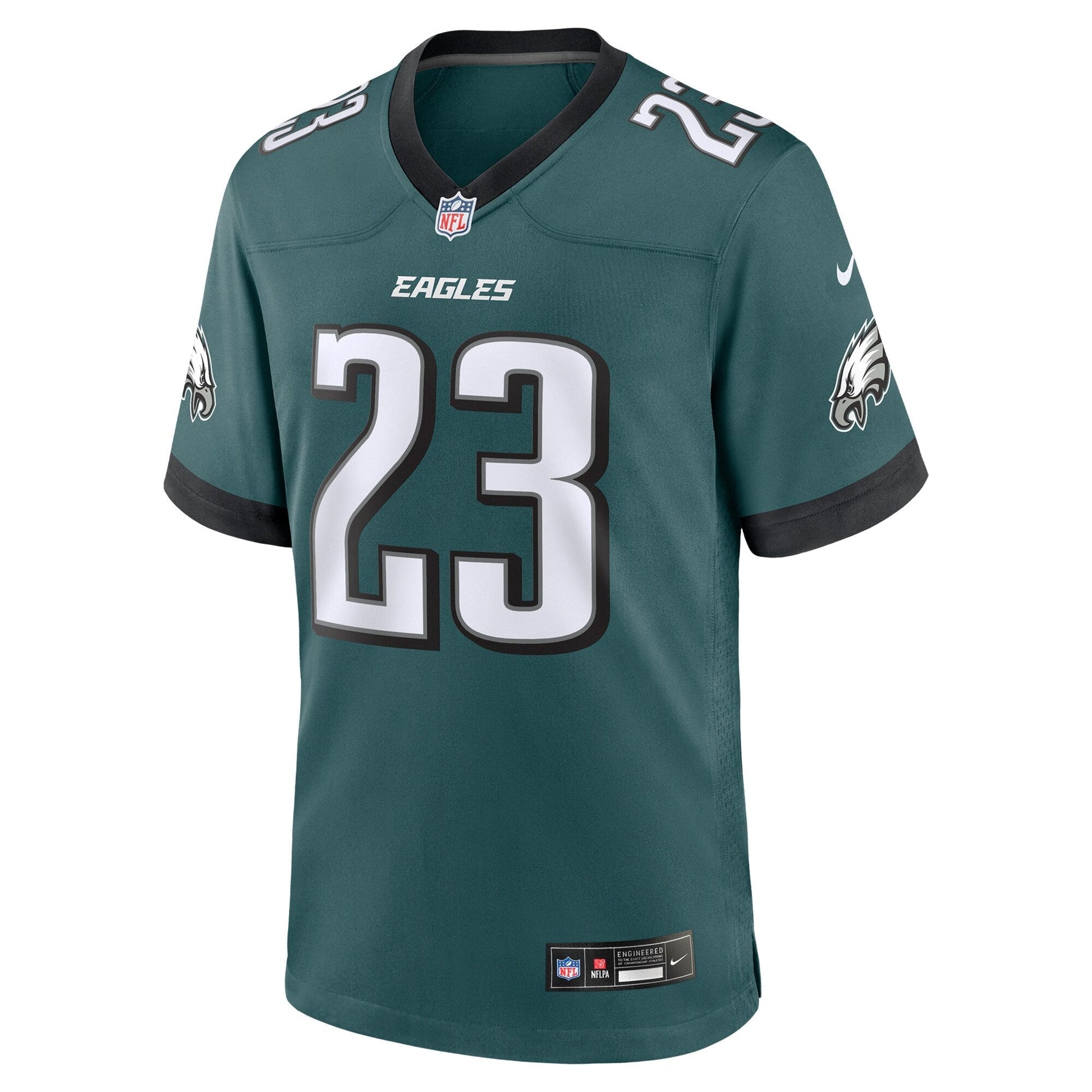 Eli Ricks Philadelphia Eagles Team Game Jersey - Midnight Green football jersey product view 2