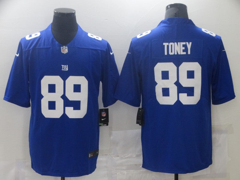 Men's New York Giants Kadarius Toney Blue Game Jersey football jersey product view 1