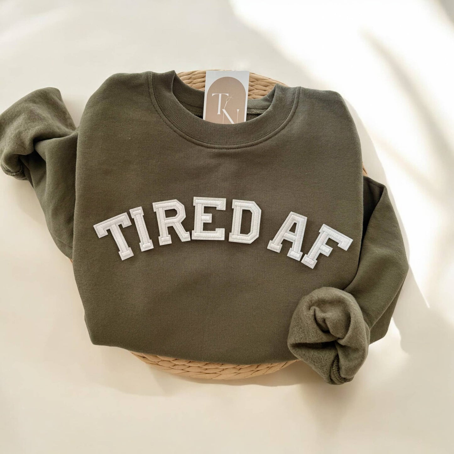 Tired Af Sweatshirt, Funny Clothing Unisex T-shirt, Sweatshirt, Hoodie, Long Sleeve Tee - T-Shirt, Sweatshirt, Hoodie