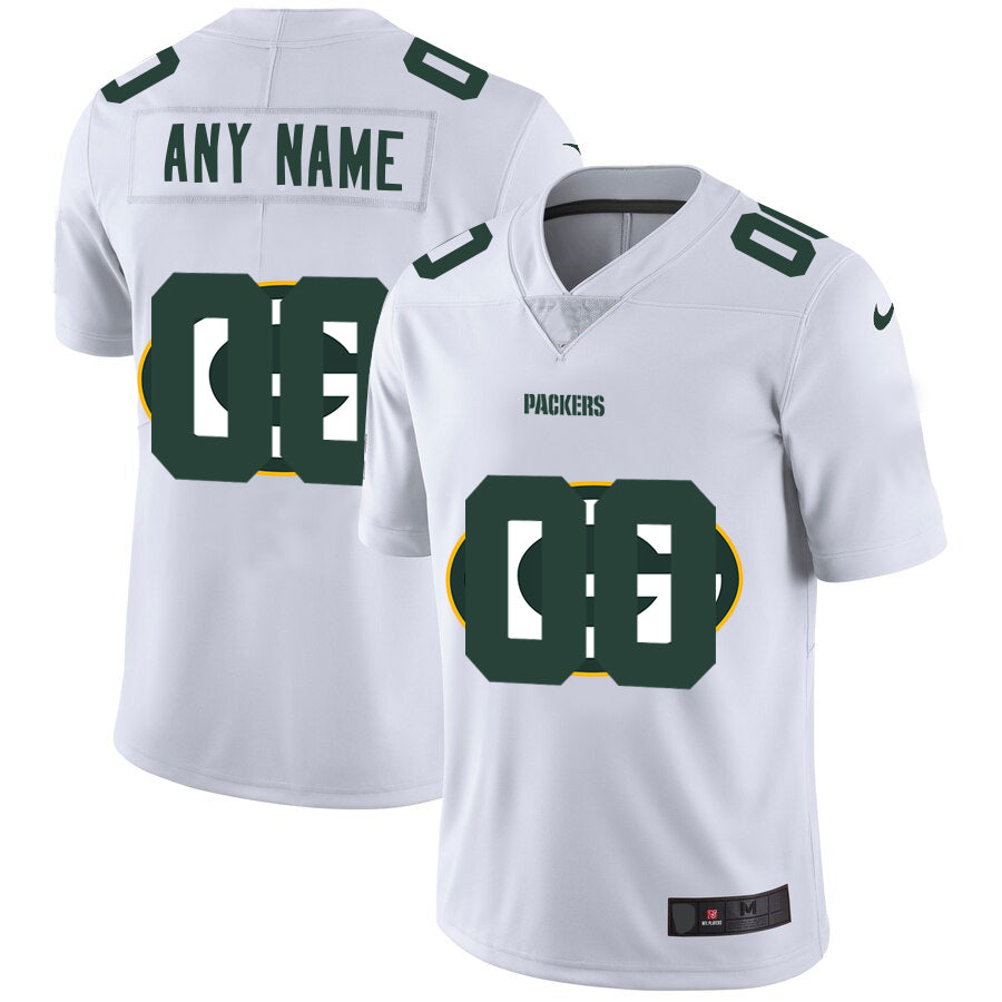 Custom1 Green Bay Packers White Team Big Logo Vapor Untouchable Limited Jersey1 Stitched American Football Jerseys football jersey product view 1
