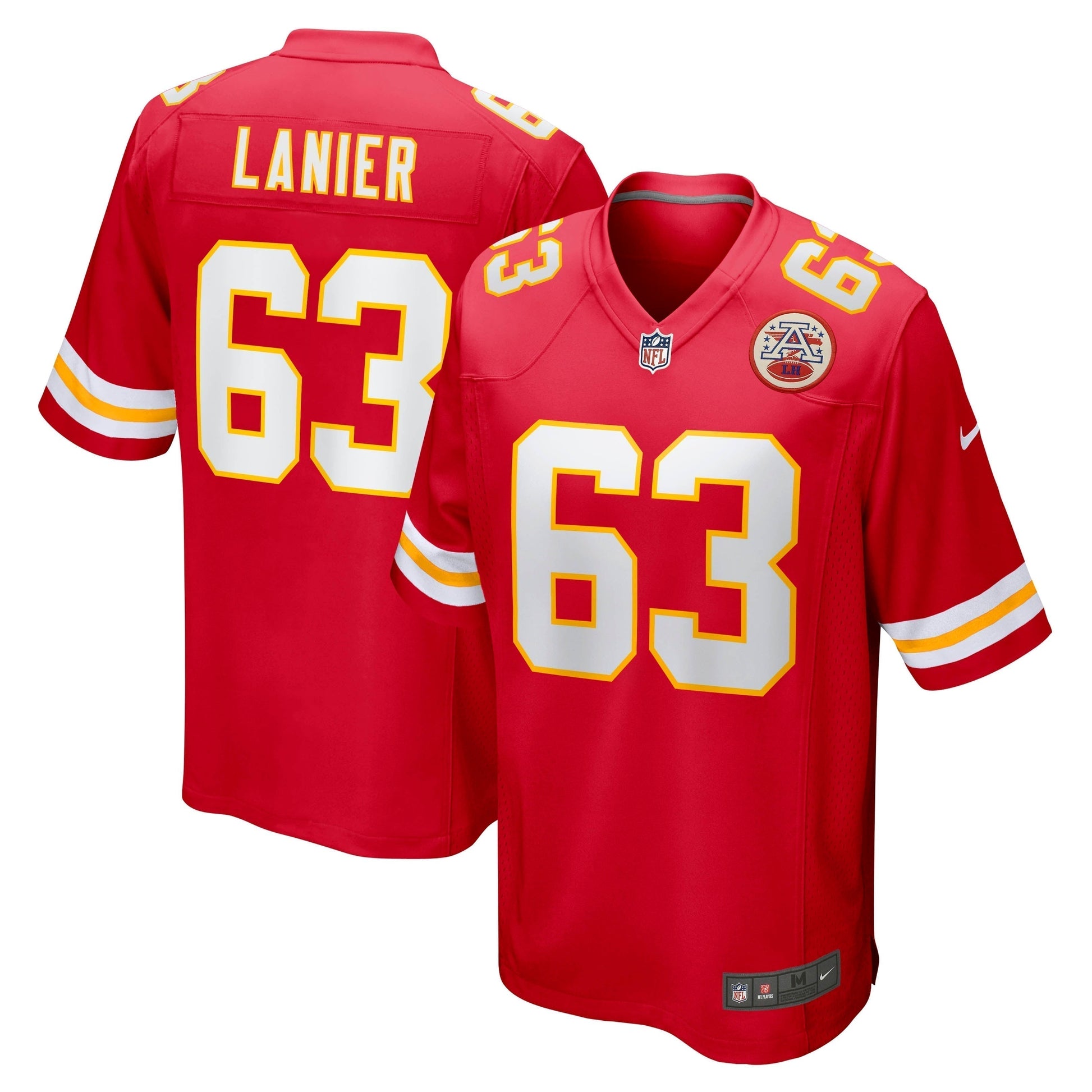 Willie Lanier Kansas City Chiefs Retired Jersey - Red football jersey product view 1
