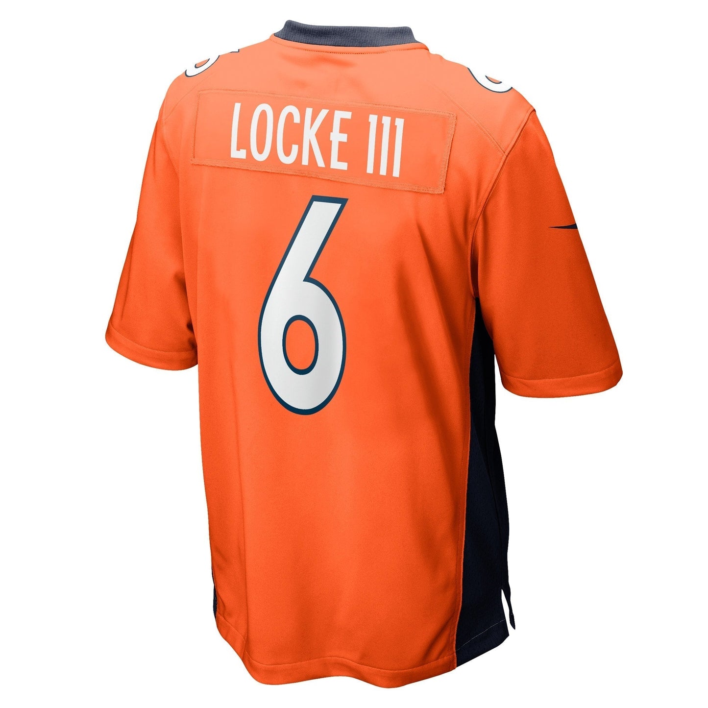 P.J. Locke Denver Broncos Game Jersey - Orange football jersey product view 3