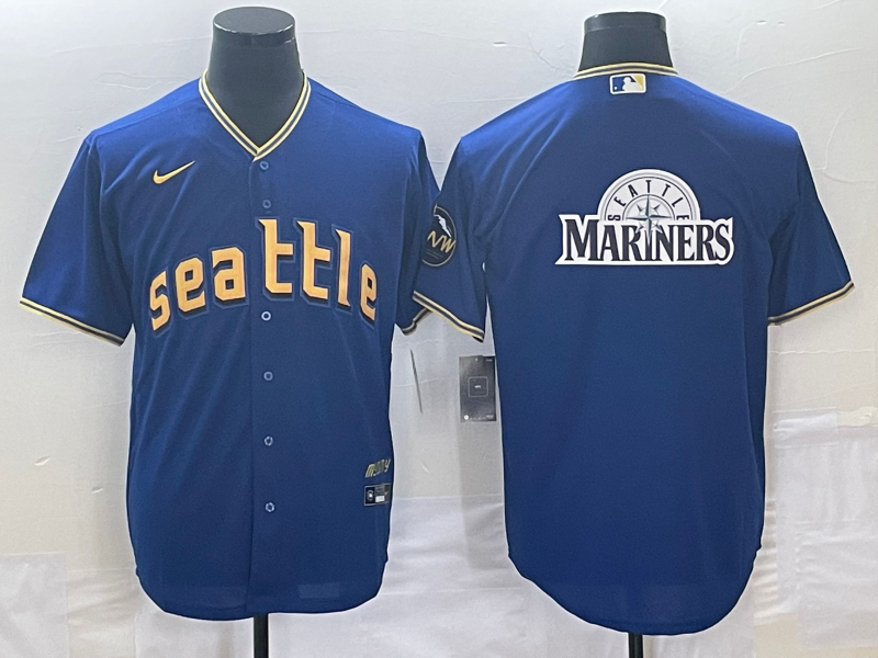 Men's Seattle Mariners Royal 2023 City Connect Replica Jersey1 baseball jersey product view 1
