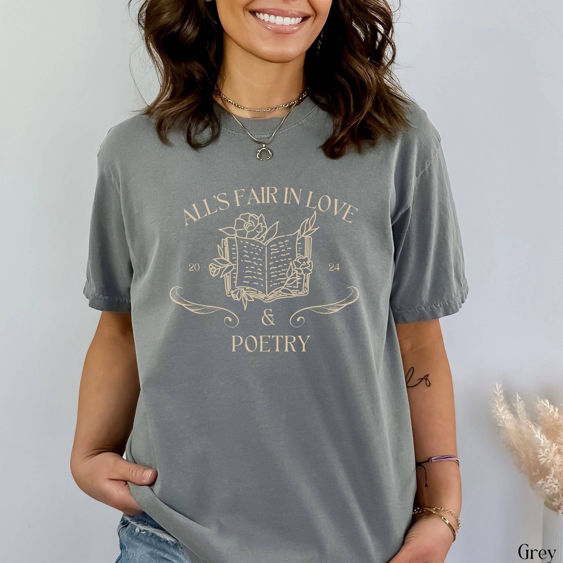 Taylor's Poetry All's Fair Comfort Colors Tee Unisex T-shirt, Sweatshirt, Hoodie, Long Sleeve Tee - T-Shirt, Sweatshirt, Hoodie
