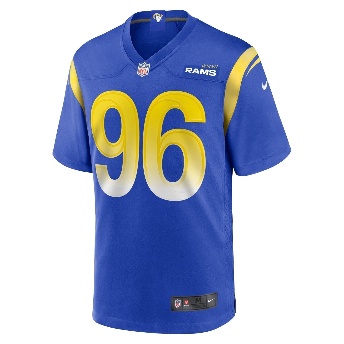Keir Thomas Los Angeles Rams Game Jersey - Royal football jersey product view 2