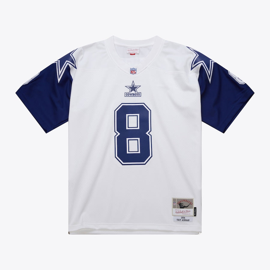 Men's Troy Aikman White Dallas Cowboys 1994 Replica Jersey football jersey product view 1