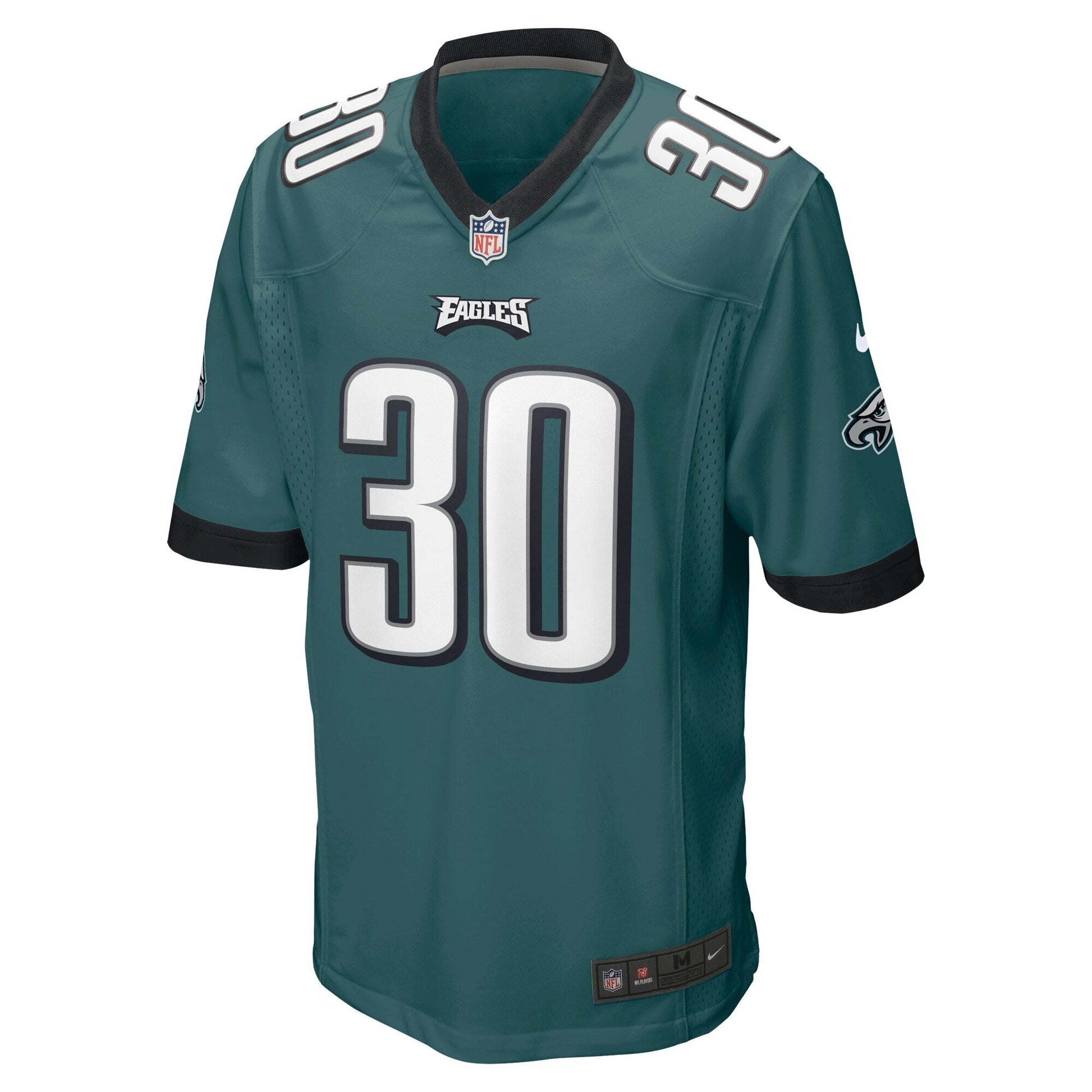 Justin Evans Philadelphia Eagles Game Jersey - Midnight Green football jersey product view 2