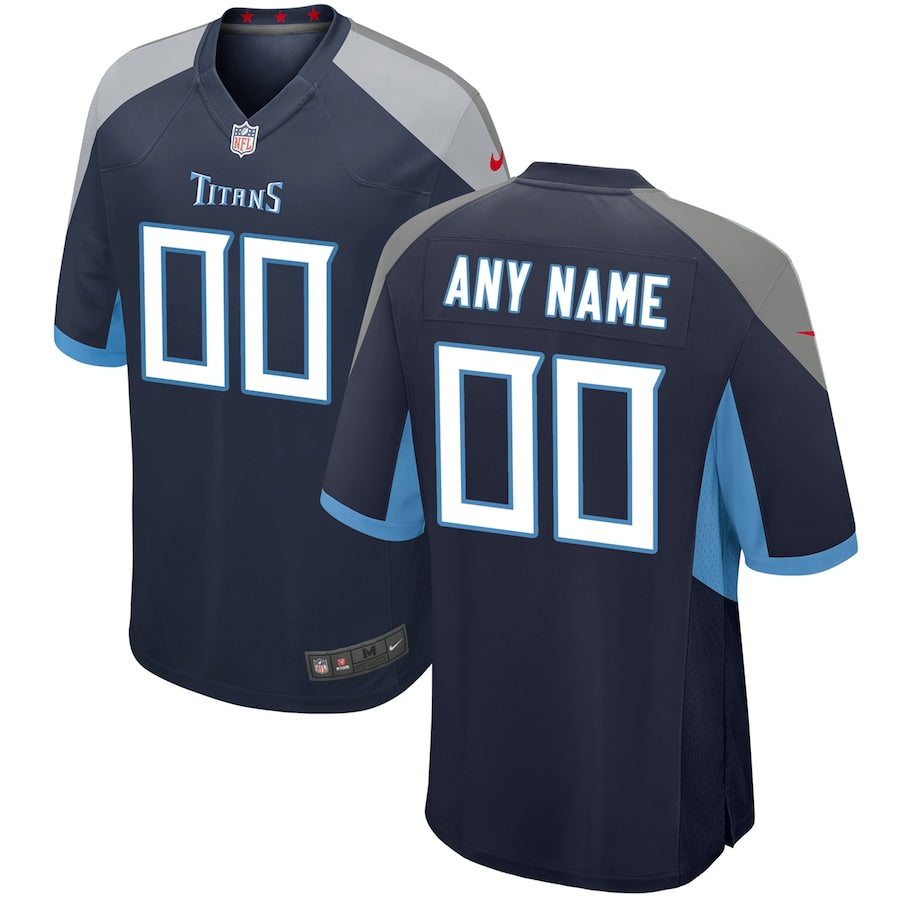 Custom Tennessee Titans Jersey football jersey product view 1