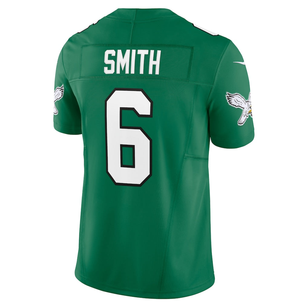 P.Eagles #6 DeVonta Smith Kelly Green Vapor F.U.S.E. Limited Jersey football jersey product view 1