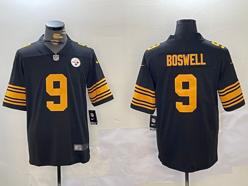 Men's Pittsburgh Steelers Chris Boswell Black Game Player Jersey football jersey product view 1