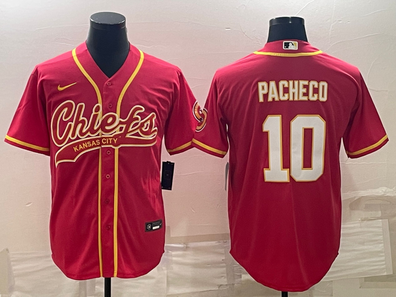 Men's Kansas City Chiefs Isiah Pacheco #10 Red Game Jersey1 Joint Edition football jersey product view 1