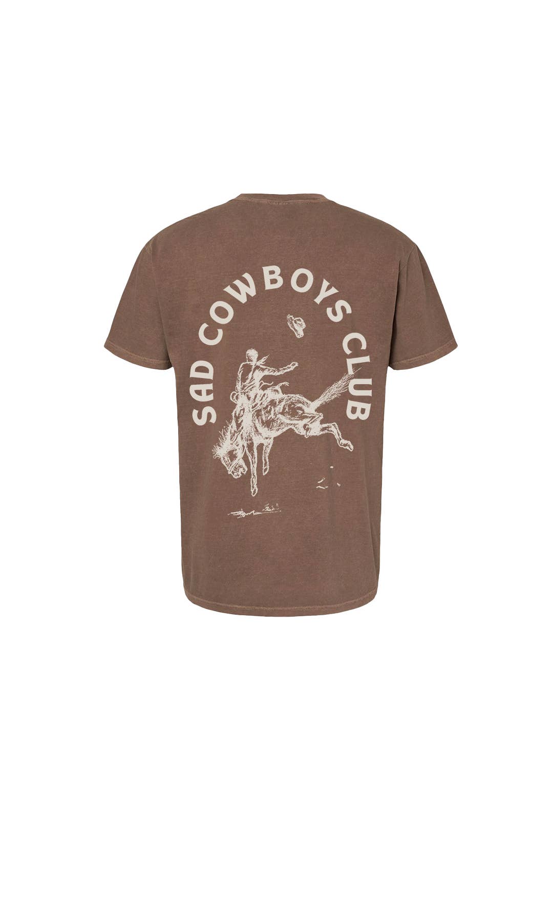 Sad Cowboys Club Tee (Brown) Unisex T-shirt, Sweatshirt, Hoodie, Long Sleeve Tee - T-Shirt, Sweatshirt, Hoodie