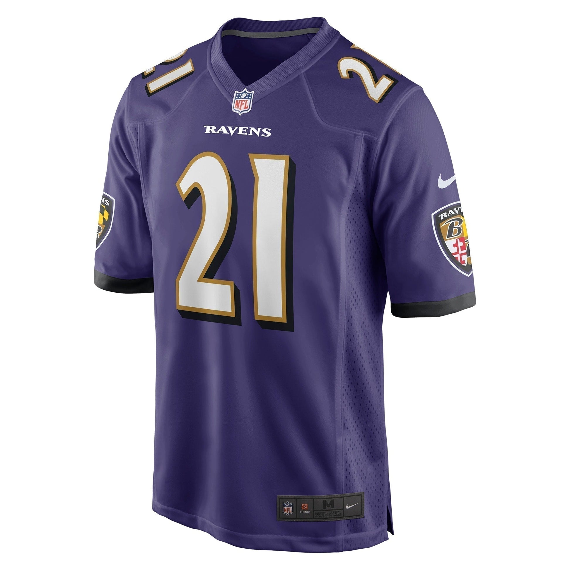 Brandon Stephens Baltimore Ravens Game Jersey - Purple football jersey product view 2