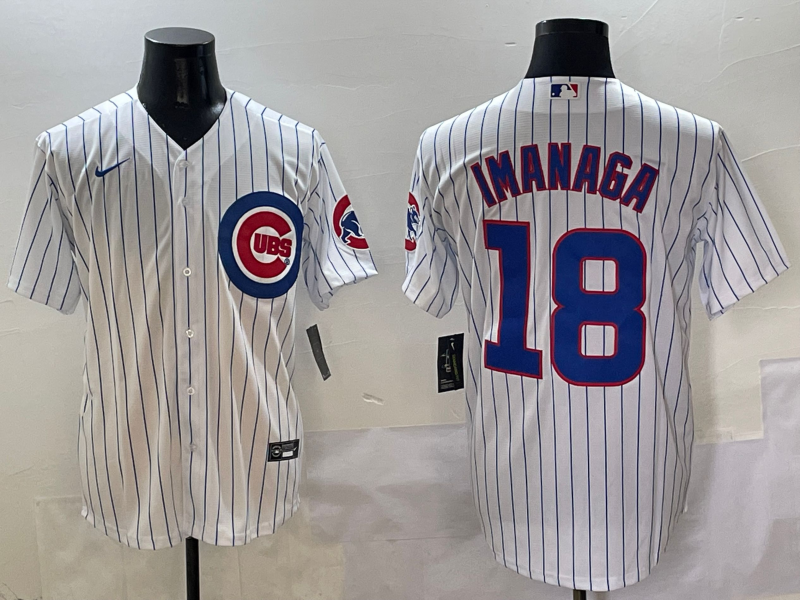 Men's Chicago Cubs Shota Imanaga White Home Replica Player Jersey baseball jersey product view 1