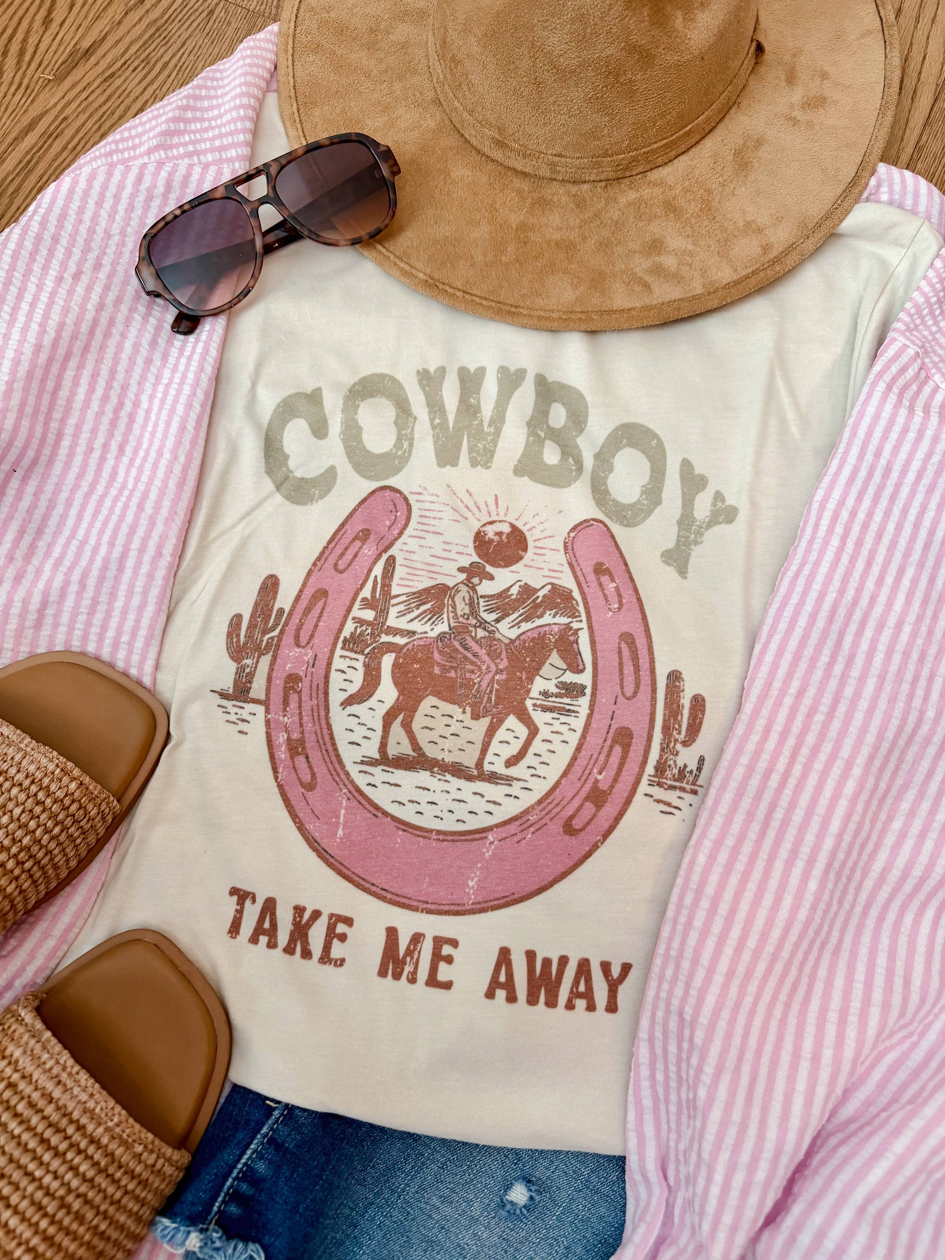 Western Cowboy Graphic Tee Unisex T-shirt, Sweatshirt, Hoodie, Long Sleeve Tee - T-Shirt, Sweatshirt, Hoodie