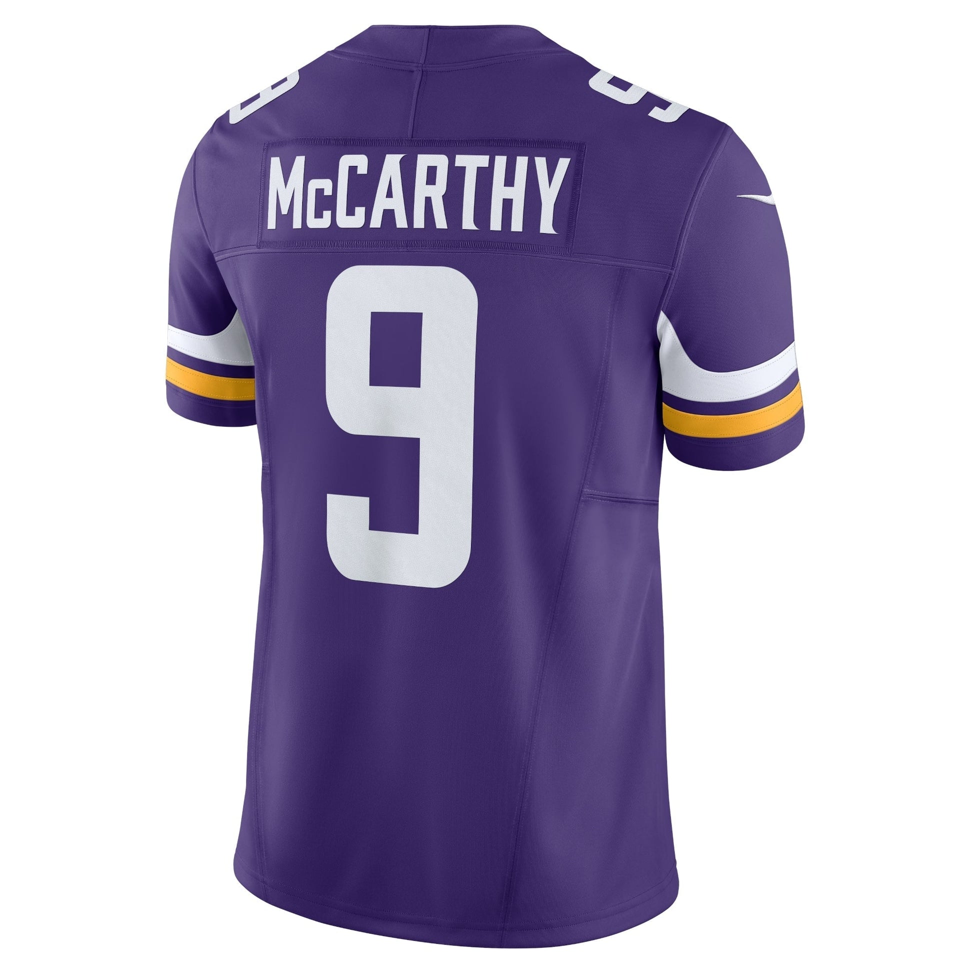 J.J. McCarthy Minnesota Vikings Vapor F.U.S.E. Limited Jersey - Purple football jersey product view 3