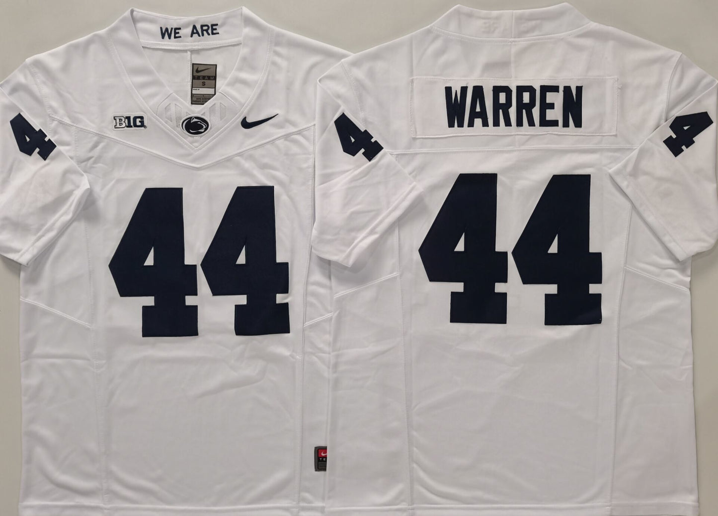 Men's Penn State Nittany Lions Tyler Warren White Player Jersey football jersey product view 1