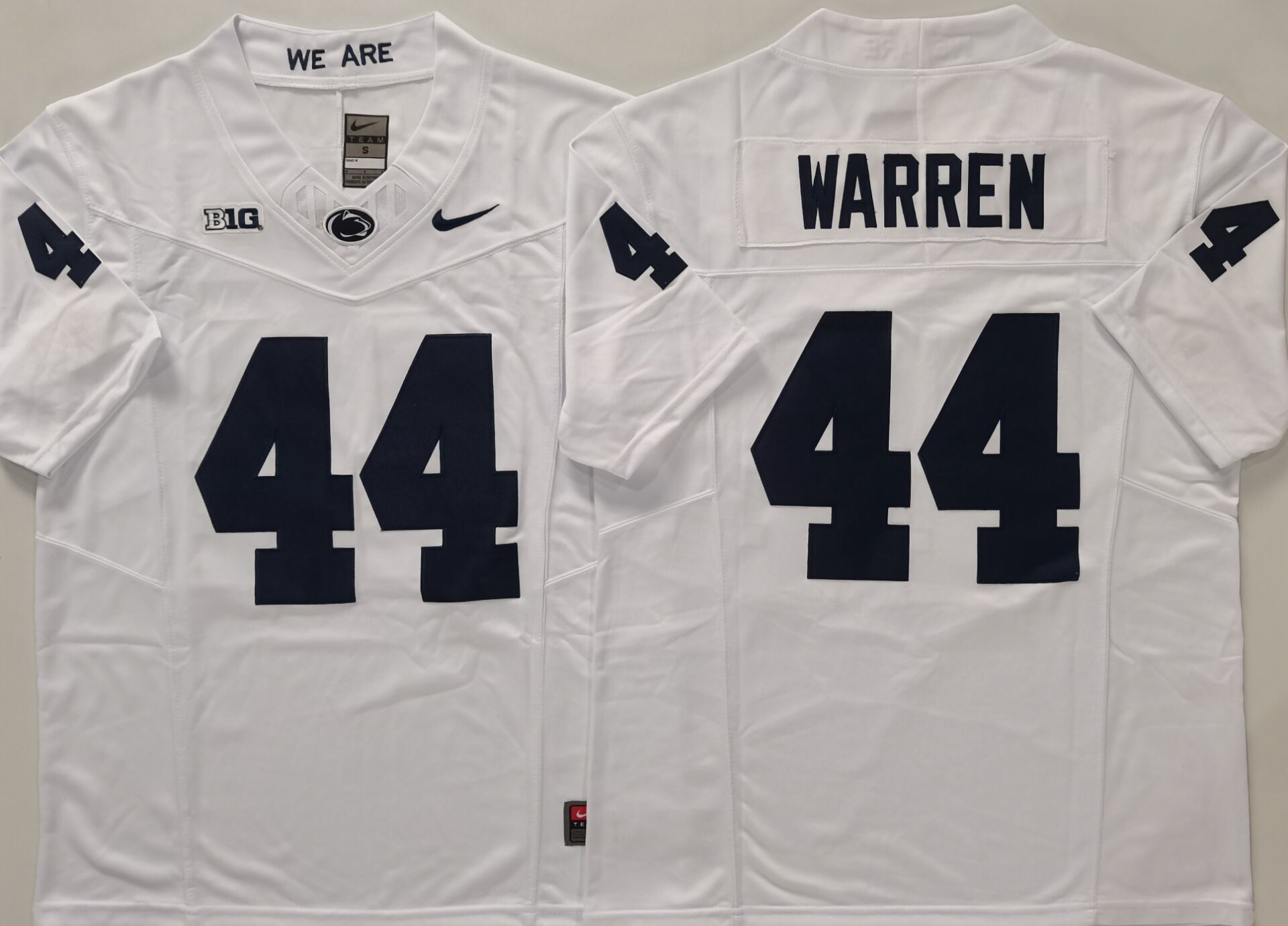 Men's Penn State Nittany Lions Tyler Warren White Player Jersey football jersey product view 1