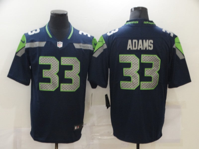 Men's Seattle Seahawks Jamal Adams Navy Game Jersey football jersey product view 1