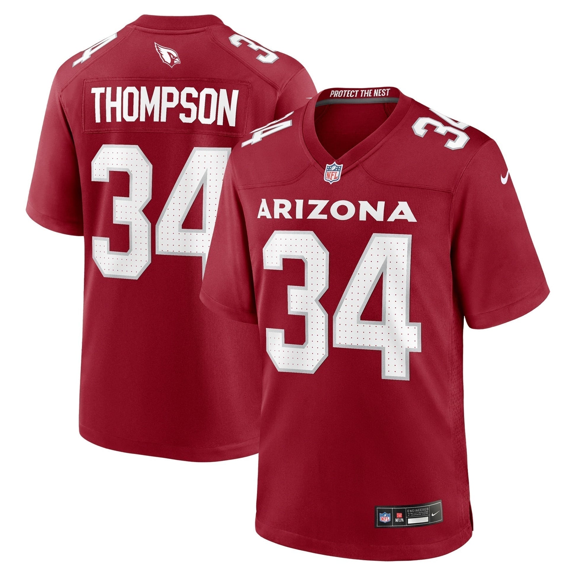 Jalen Thompson Arizona Cardinals Team Game Jersey - Cardinal football jersey product view 1