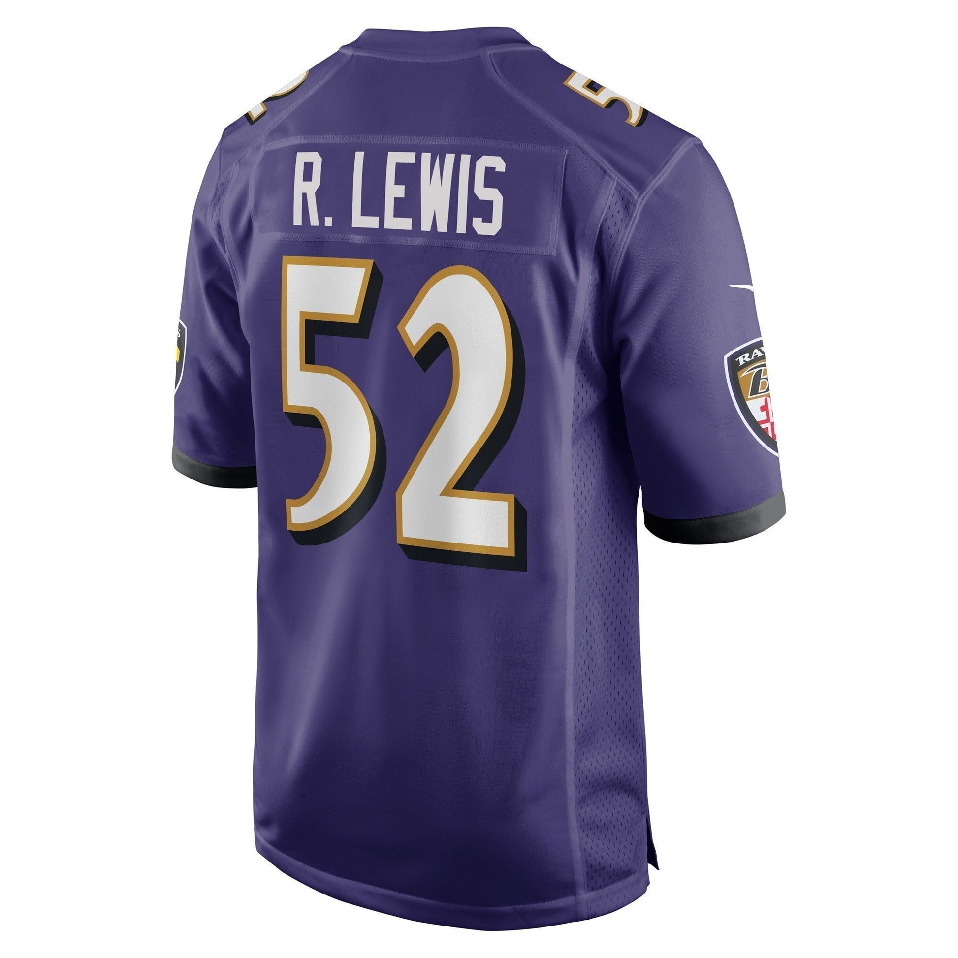 Ray Lewis Baltimore Ravens Retired Jersey - Purple football jersey product view 3