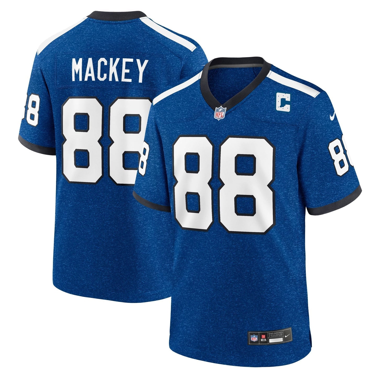 John Mackey Indianapolis Colts Indiana Nights Alternate Game Jersey - Royal football jersey product view 1