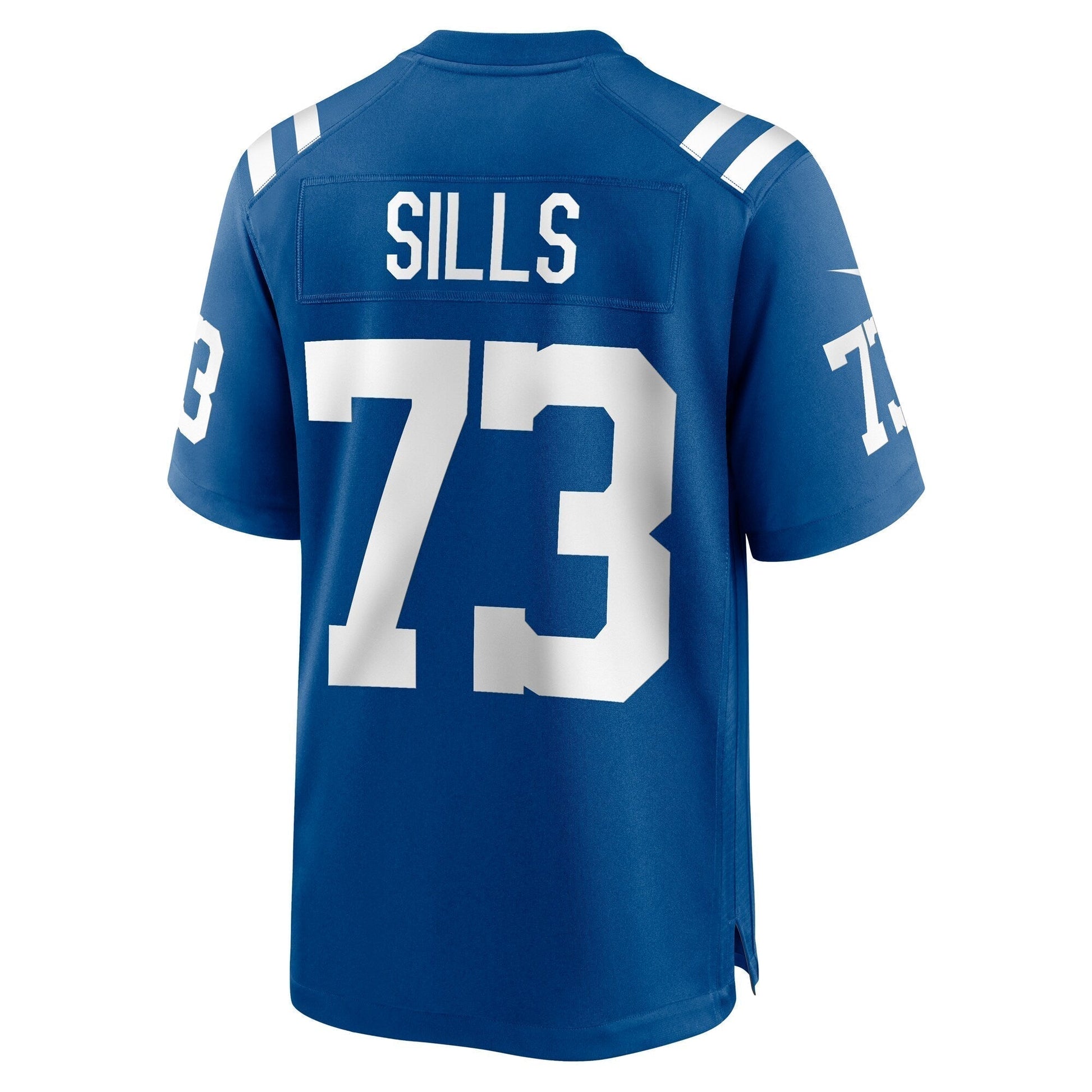 Josh Sills Indianapolis Colts Team Game Jersey - Royal football jersey product view 3