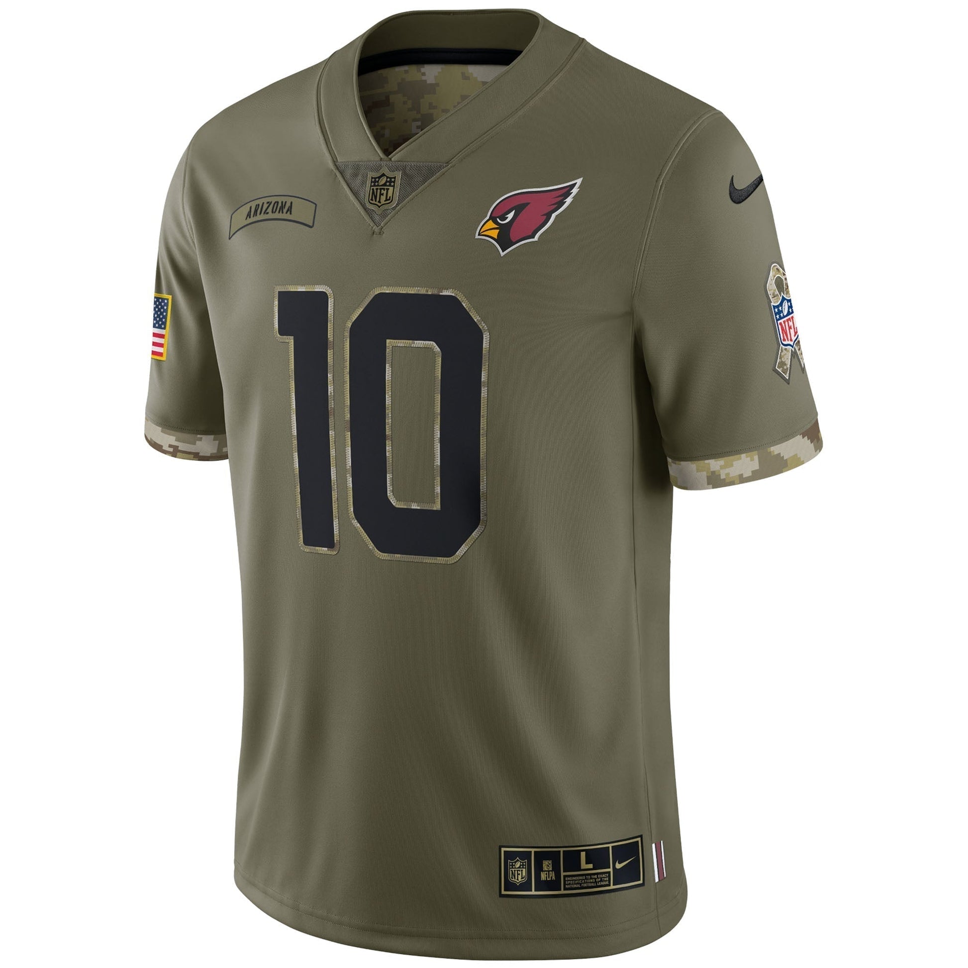 DeAndre Hopkins Arizona Cardinals Salute To Service Limited Jersey - Olive football jersey product view 2