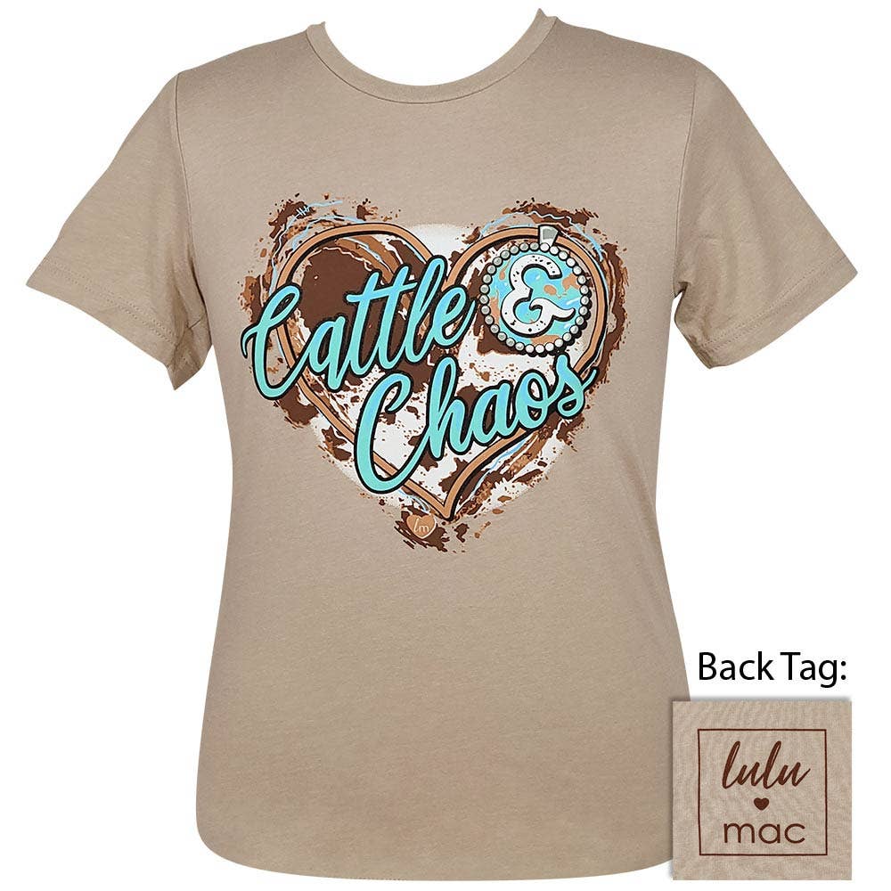Lulu Mac - Cattle & Chaos - Heather Tan Ss - LM82 Unisex T-shirt, Sweatshirt, Hoodie, Long Sleeve Tee - T-Shirt, Sweatshirt, Hoodie