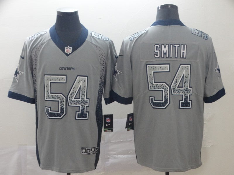 Men's Dallas Cowboys Jaylon Smith #54 Gray Game Jersey1 football jersey product view 1