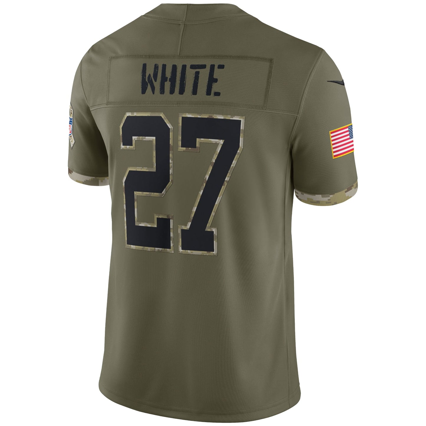 Tre'Davious White Buffalo Bills 2022 Salute To Service Limited Jersey - Olive football jersey product view 3