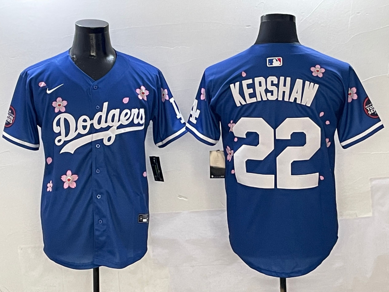 Men's Los Angeles Dodgers Clayton Kershaw Royal Player Jersey baseball jersey product view 1