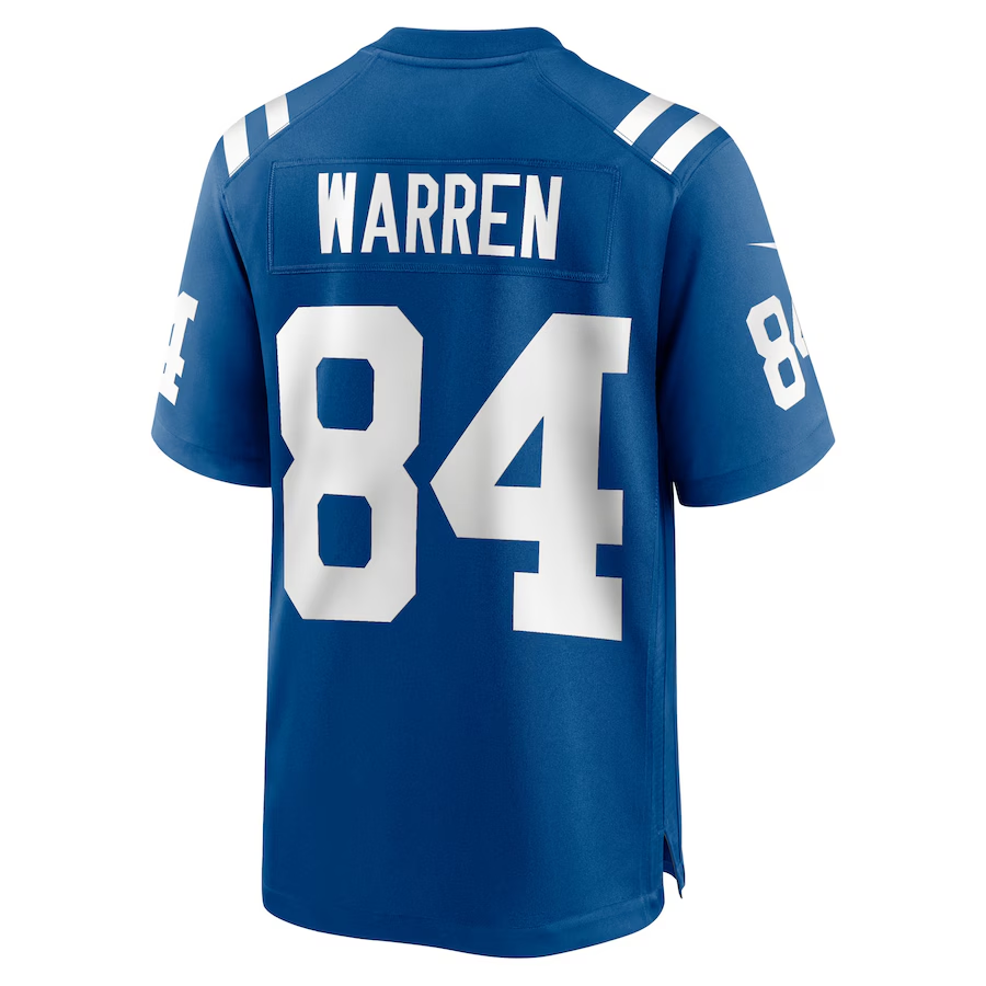 Men's Indianapolis Colts Tyler Warren Royal 2025 NFL Draft First Round Pick Game Jersey football jersey product view 3