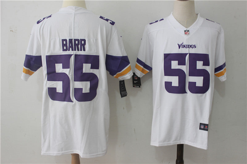 Men's Minnesota Vikings Anthony Barr White Game Jersey football jersey product view 1