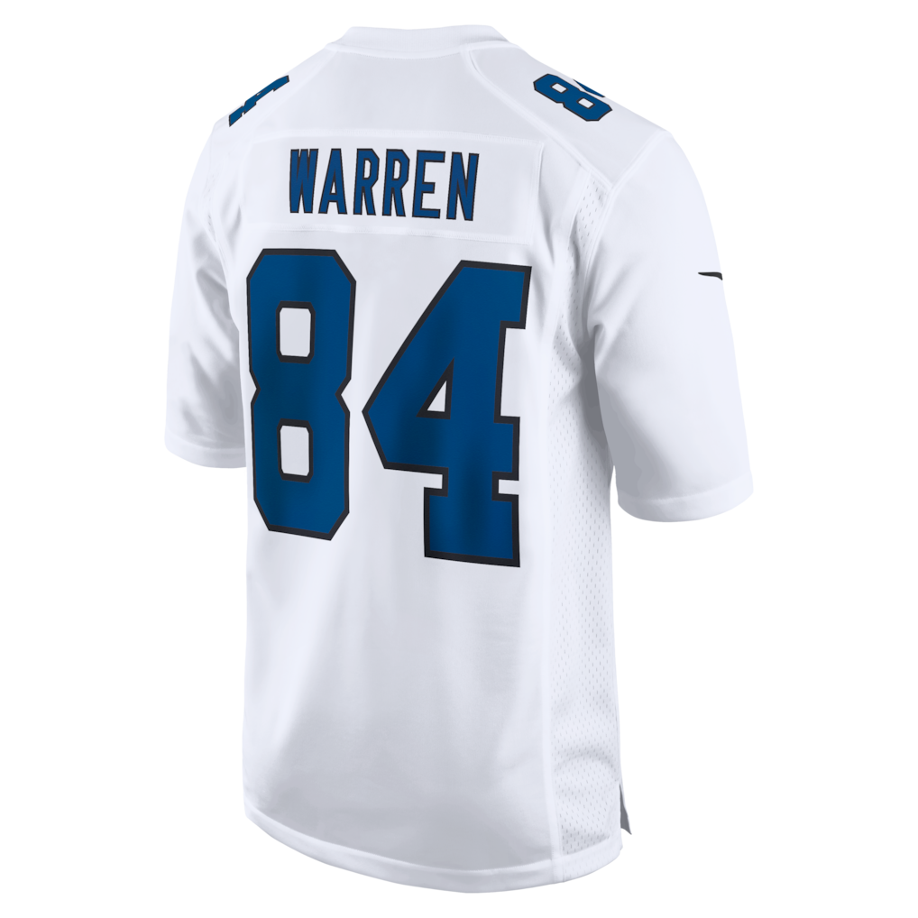 IN.Colts #84 Tyler Warren Tundra White Fashion Game Jersey football jersey product view 1