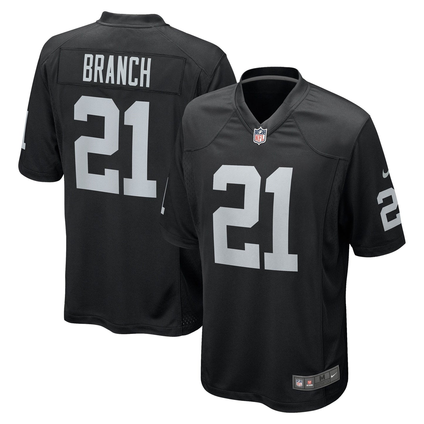 Cliff Branch Las Vegas Raiders Retired Game Jersey - Black football jersey product view 1